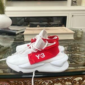 Y-3 women’s White and Red Sneakers
